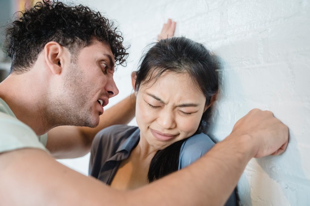 toxic person fighting his partner