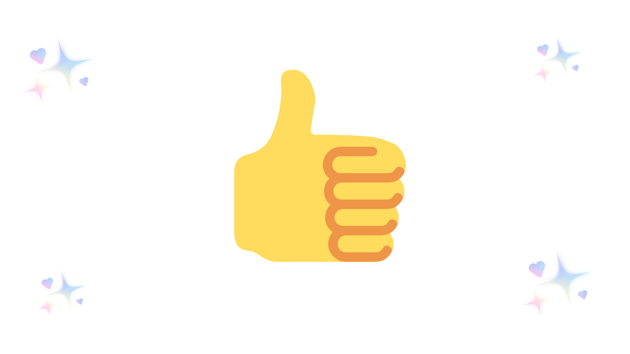 thumbs up emoji 👍from a guy means