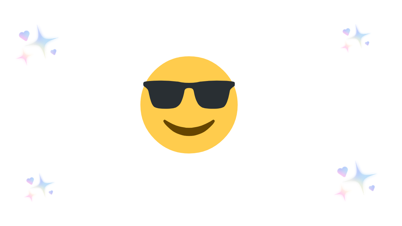 sunglasses emoji 😎 meaning from a guy