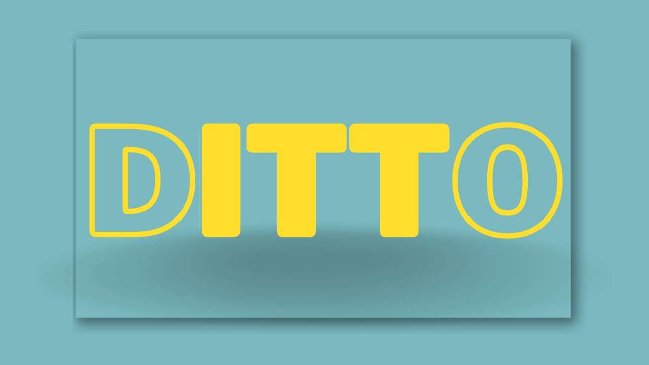 what does ditto mean in a relationship