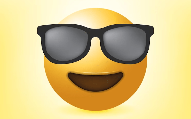 sunglasses emoji 😎 meaning from a guy