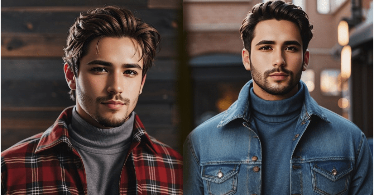 how to style turtleneck and jeans for male